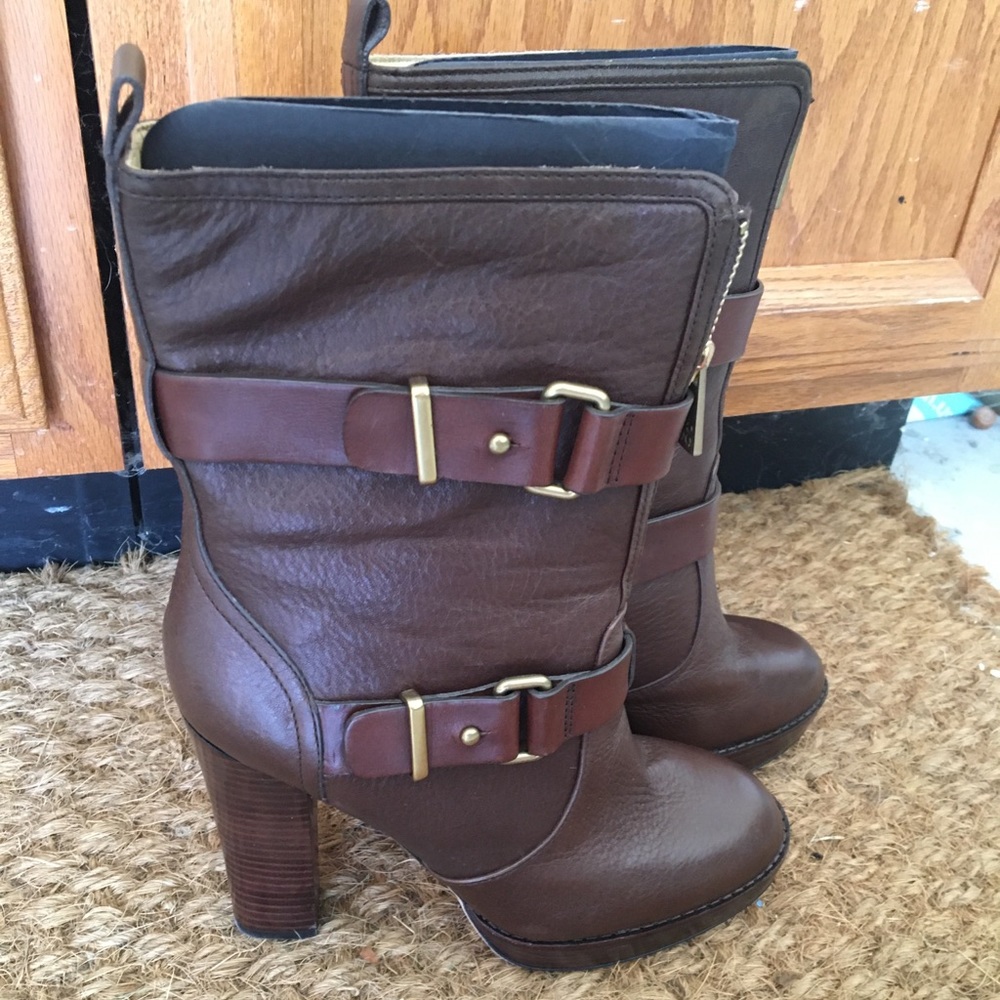 Coach Heeled Boots